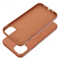 Apple iPhone 15 Plus Hülle Roar Leather Mag Elegant  MagSAFE  Braun