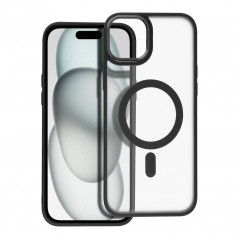 Apple iPhone 15 Plus Hülle Matte Mag Cove MagSAFE  Schwarz