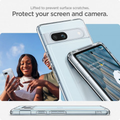 Google Pixel 7a Hülle Spigen Ultra Hybrid Kristallklar  Durchsichtbar