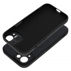 Apple iPhone 15 Hülle Silicone Mag Cover MagSAFE  Schwarz