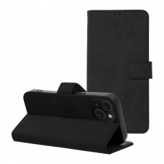 Apple iPhone 15 Book Handytaschen TENDER Book Schwarz