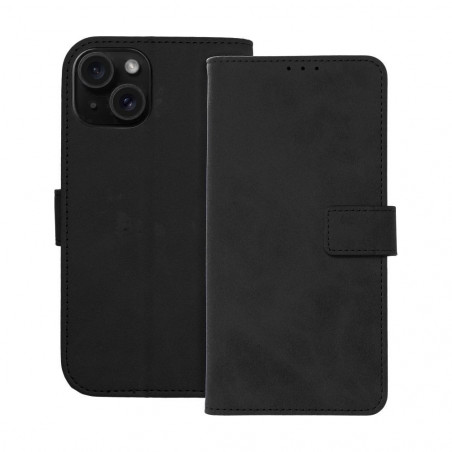 Apple iPhone 15 Book Handytaschen TENDER Book Schwarz