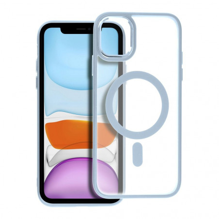 Apple iPhone 11 Hülle Matte Mag Cove MagSAFE  Blau