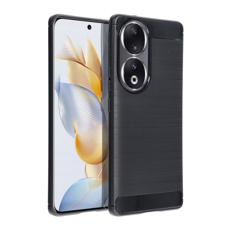 Honor 90 5G Hülle Carbon Elegant  Schwarz