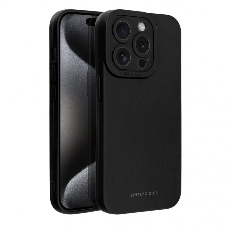 Apple iPhone 15 Pro Hülle Roar Luna Monochromatische, Stilvoll, Ein ästhetisches Accessoire  Schwarz