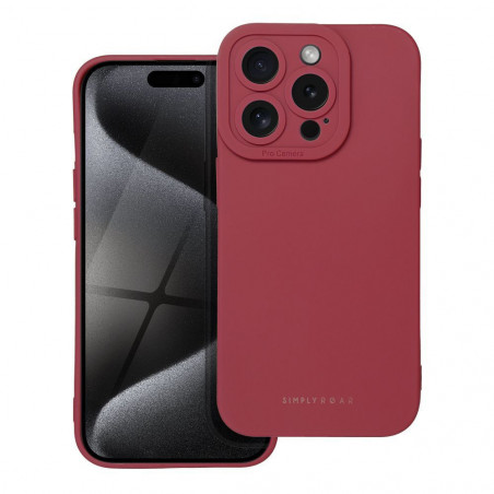 Apple iPhone 15 Pro Hülle Roar Luna Monochromatische, Stilvoll, Ein ästhetisches Accessoire  Rot