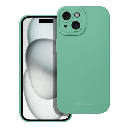 Apple iPhone 15 Hülle Roar Luna Monochromatische, Stilvoll, Ein ästhetisches Accessoire  Grün