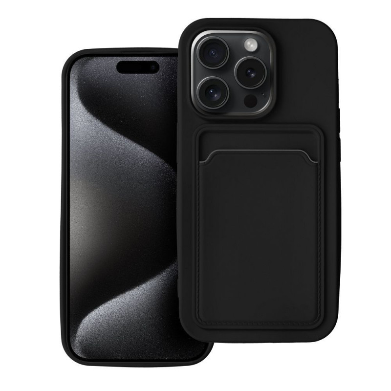 Apple iPhone 15 Pro Hülle Card Schwarz