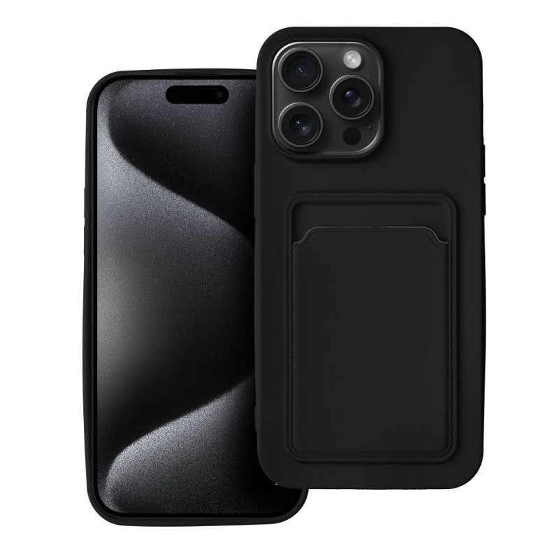 Apple iPhone 15 Pro Max Hülle Card Schwarz