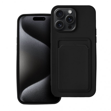 Apple iPhone 15 Pro Max Hülle Card Schwarz