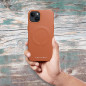 Apple iPhone 12 Pro Hülle Roar Leather Mag Elegant  MagSAFE  Braun