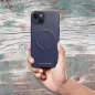 Apple iPhone 12 Pro Max Hülle Roar Leather Mag Elegant  MagSAFE  Marine