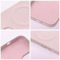 Apple iPhone 15 Hülle Roar Leather Mag Elegant  MagSAFE  Heißes Rosa