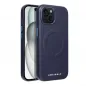 Apple iPhone 15 Hülle Roar Leather Mag Elegant  MagSAFE  Marine