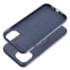 Apple iPhone 15 Hülle Roar Leather Mag Elegant  MagSAFE  Marine