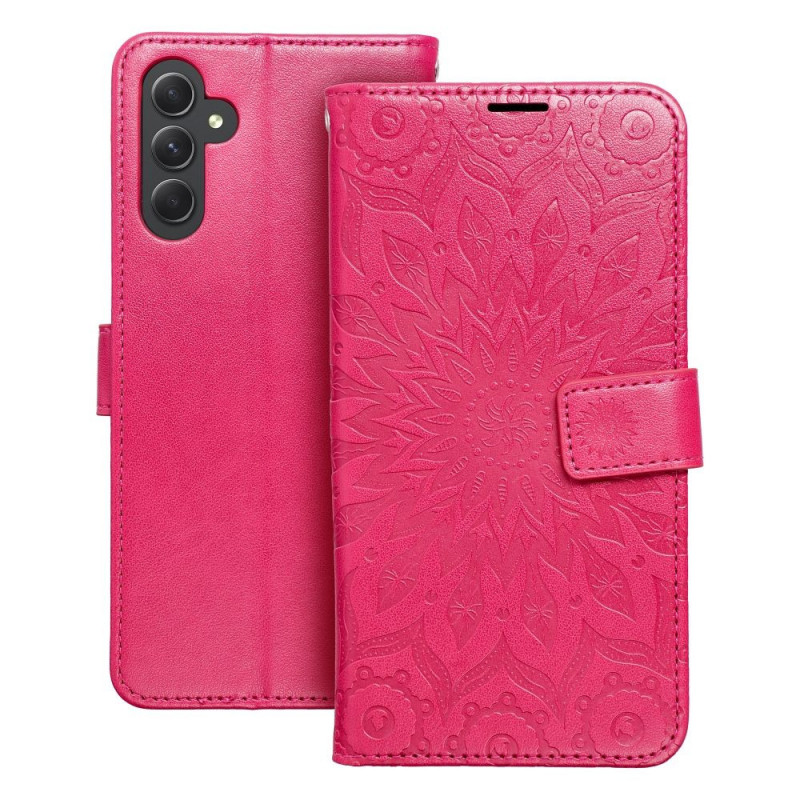 Samsung Galaxy A54 Book Handytaschen MEZZO Book Mandala  Magenta