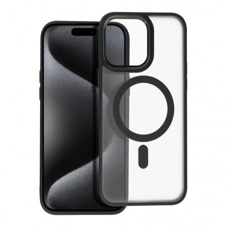 Apple iPhone 15 Pro Max Hülle Matte Mag Cove MagSAFE  Schwarz