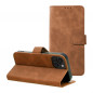 Apple iPhone 15 Book Handytaschen TENDER Book Braun