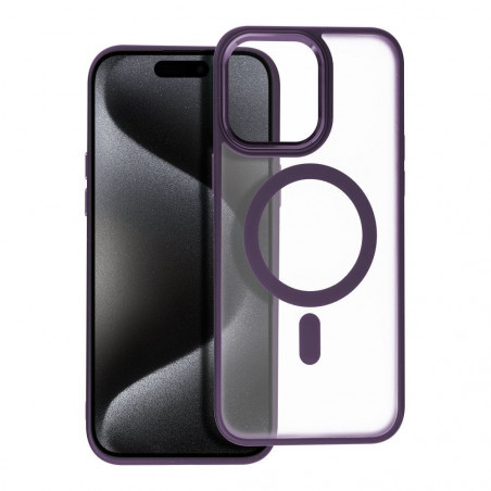 Apple iPhone 15 Pro Max Hülle Matte Mag Cove MagSAFE  Lila (Purple)