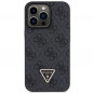 Apple iPhone 13 Pro Hülle Guess Metal Logo Starss Crossbody Elegant  Schwarz