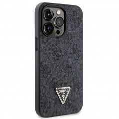 Apple iPhone 13 Pro Hülle Guess Metal Logo Starss Crossbody Elegant  Schwarz