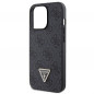Apple iPhone 13 Pro Hülle Guess Metal Logo Starss Crossbody Elegant  Schwarz