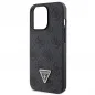 Apple iPhone 13 Pro Hülle Guess Metal Logo Starss Crossbody Elegant  Schwarz