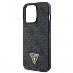 Apple iPhone 13 Pro Max Hülle Guess Metal Logo Starss Crossbody Elegant  Schwarz