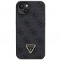 Apple iPhone 14 Hülle Guess Metal Logo Starss Crossbody Elegant  Schwarz