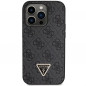 Apple iPhone 14 Pro Max Hülle Guess Metal Logo Starss Crossbody Elegant  Schwarz