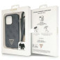 Apple iPhone 14 Pro Max Hülle Guess Metal Logo Starss Crossbody Elegant  Schwarz