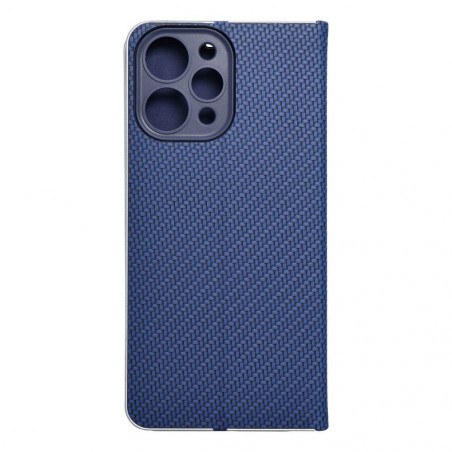 XIAOMI Redmi 12 Book Handytaschen LUNA Book Carbon Kohlenstoff-Faser, Elegant  Blau