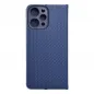 XIAOMI Redmi 12 Book Handytaschen LUNA Book Carbon Kohlenstoff-Faser, Elegant  Blau