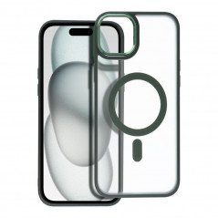 Apple iPhone 15 Plus Hülle Matte Mag Cove MagSAFE  Grün