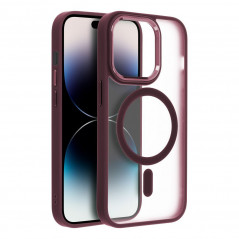 Apple iPhone XS Max Hülle Matte Mag Cove MagSAFE  Pflaumenrot