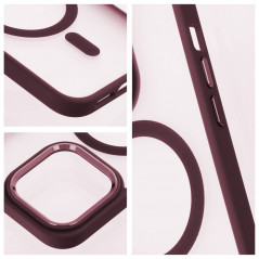 Apple iPhone XS Max Hülle Matte Mag Cove MagSAFE  Pflaumenrot