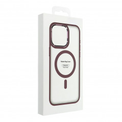 Apple iPhone XS Max Hülle Matte Mag Cove MagSAFE  Pflaumenrot