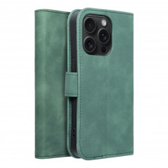 Apple iPhone 15 Pro Book Handytaschen TENDER Book Grün