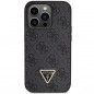 Apple iPhone 14 Pro Hülle Guess Metal Logo Starss Crossbody Elegant  Schwarz