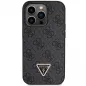 Apple iPhone 14 Pro Hülle Guess Metal Logo Starss Crossbody Elegant  Schwarz