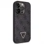 Apple iPhone 14 Pro Hülle Guess Metal Logo Starss Crossbody Elegant  Schwarz