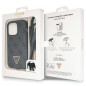 Apple iPhone 14 Pro Hülle Guess Metal Logo Starss Crossbody Elegant  Schwarz