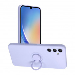 Samsung Galaxy A34 Hülle Silicone ring Lila (Violet)