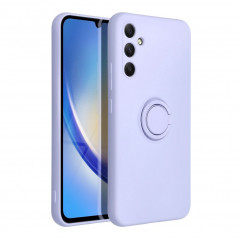 Samsung Galaxy A34 Hülle Silicone ring Lila (Violet)