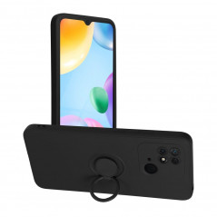 XIAOMI Redmi 10C Hülle Silicone ring Schwarz