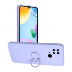 XIAOMI Redmi 10C Hülle Silicone ring Lila (Violet)