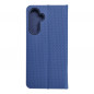 Samsung Galaxy A54 Book Handytaschen LUNA Book Carbon Kohlenstoff-Faser, Elegant  Blau