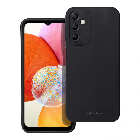 Samsung Galaxy A14 LTE Hülle Roar Luna Monochromatische, Stilvoll, Ein ästhetisches Accessoire  Schwarz