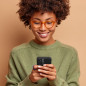 Samsung Galaxy A14 5G Hülle Roar Luna Monochromatische, Stilvoll, Ein ästhetisches Accessoire  Schwarz