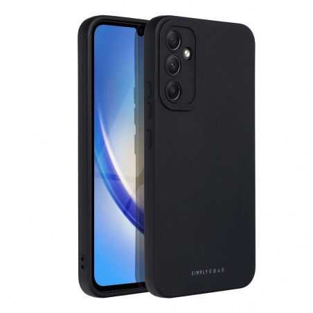 Samsung Galaxy A34 Hülle Roar Luna Monochromatische, Stilvoll, Ein ästhetisches Accessoire  Schwarz